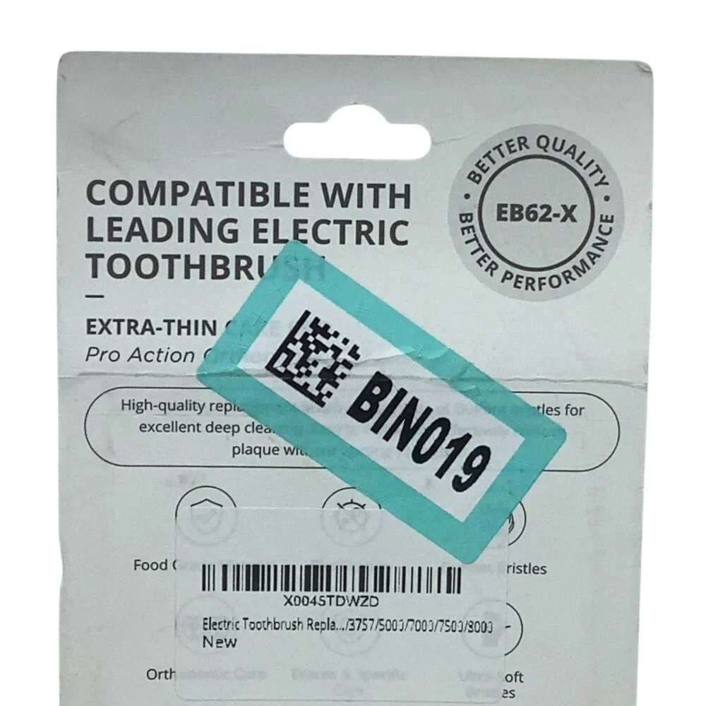 EB62-X Extra-Thin Care Pro‎ Electric Toothbrush Replacement Heads 4-Pack NEW - Picture 3 of 5